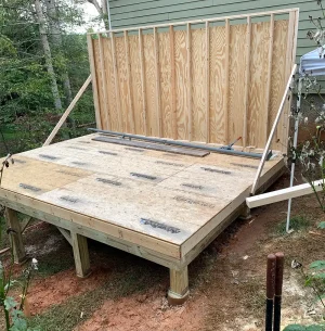 studio first wall up